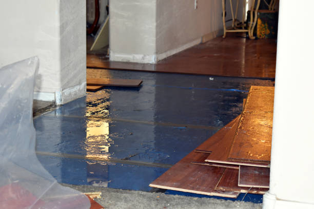 Professional Sewage Cleanup technician working in Beach City, TX